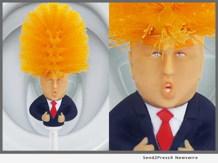 Donald Trump Wash Toilet Brush Cleaning Original Make Great Bathroom Again  NEW 