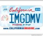 California IMAGINE NO HUNGER License Plate