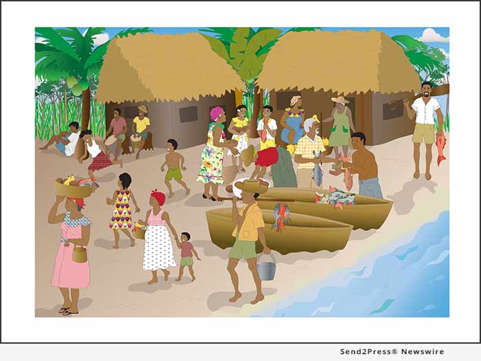 Garifuna Village by Isidra Sabio