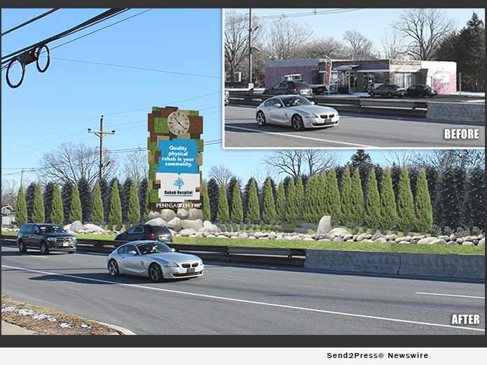 Clocktower on Route 38 - Pennsauken, NJ Corridor