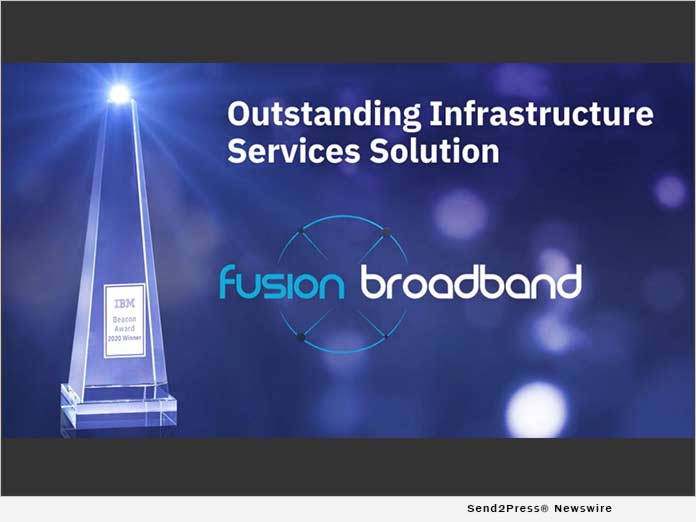 Fusion Broadband wins global 2020 IBM Beacon Award