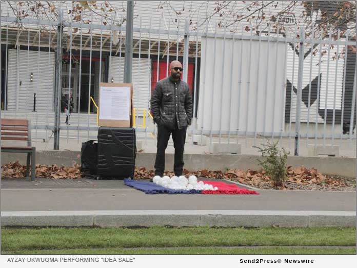 Ayzay Ukwuoma performing 'Idea Sale' in France