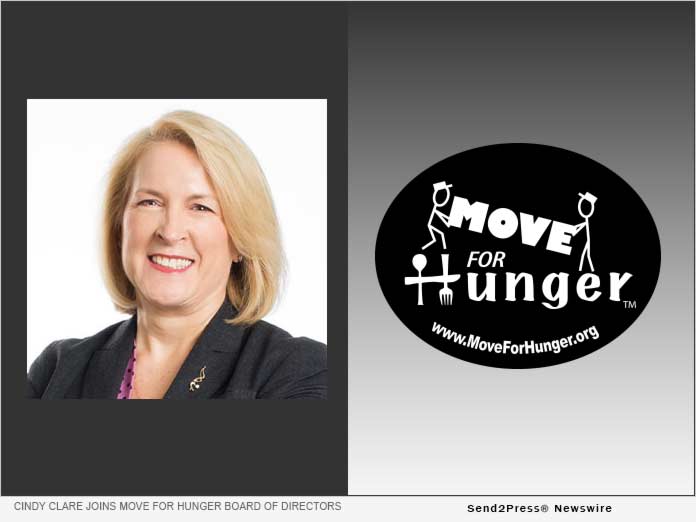 Cindy Clare Joins Move For Hunger Board of Directors