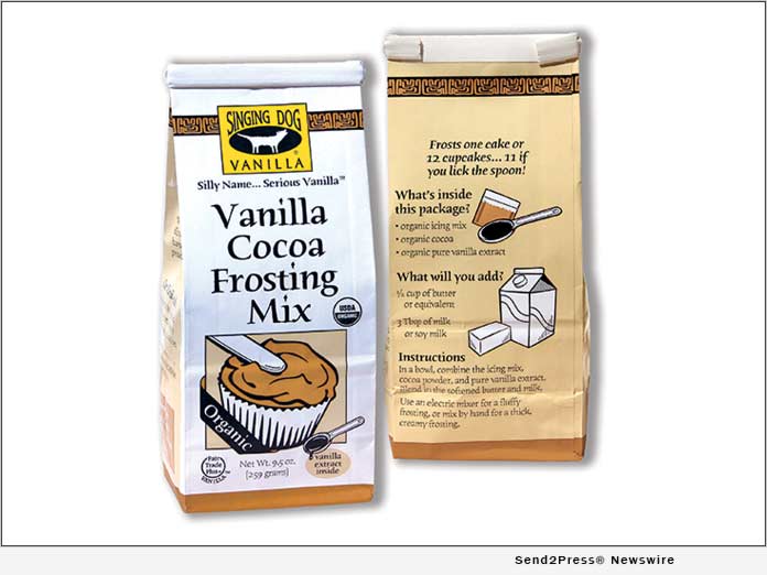 Singing Dog Vanilla Introduces Organic Vanilla Cocoa Frosting Mix