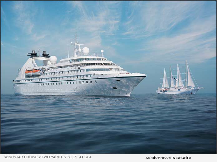 Windstar Cruises' two yacht styles at sea