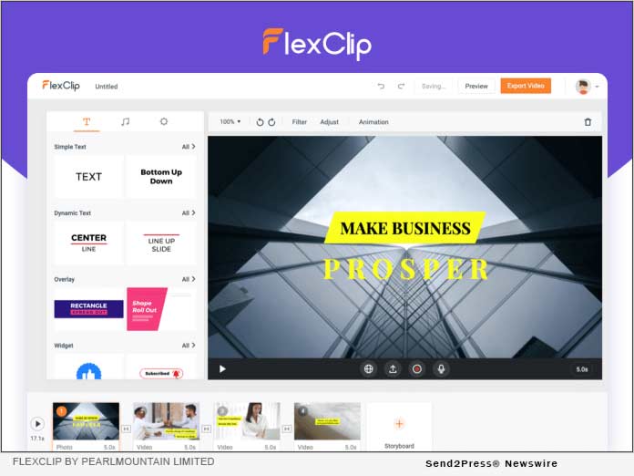 FlexClip by PearlMountain Limited