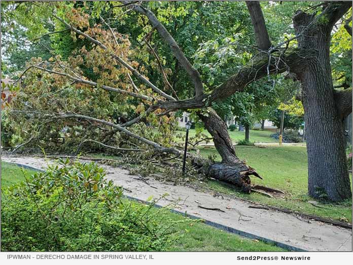 Derecho Damage in Spring Valley, IL