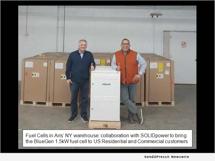 Fuel cells in Aris' NY warehouse