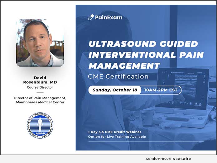 PainExam Launches New Ultrasound Interventional Pain Management CME