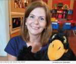Denise Shields and Ollie the Crow
