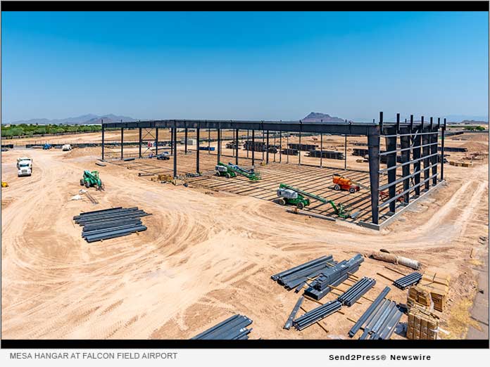 Construction of Mesa Hangar at Falcon Field Airport