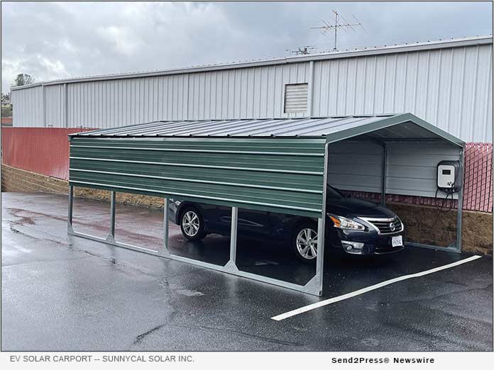 SunnyCal Solar Inc. - EV Solar Charging Carport