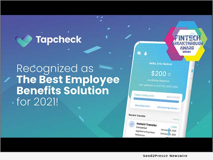 Tapcheck Wins 'Best Employee Benefits Solution'