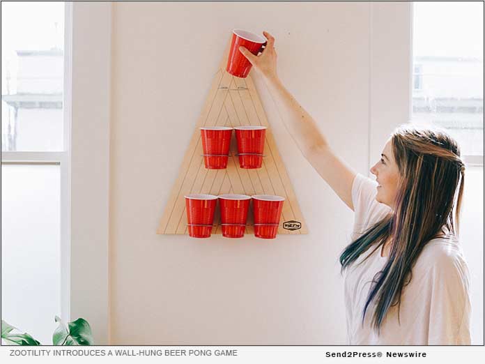 Zootility introduces a wall-hung beer pong game