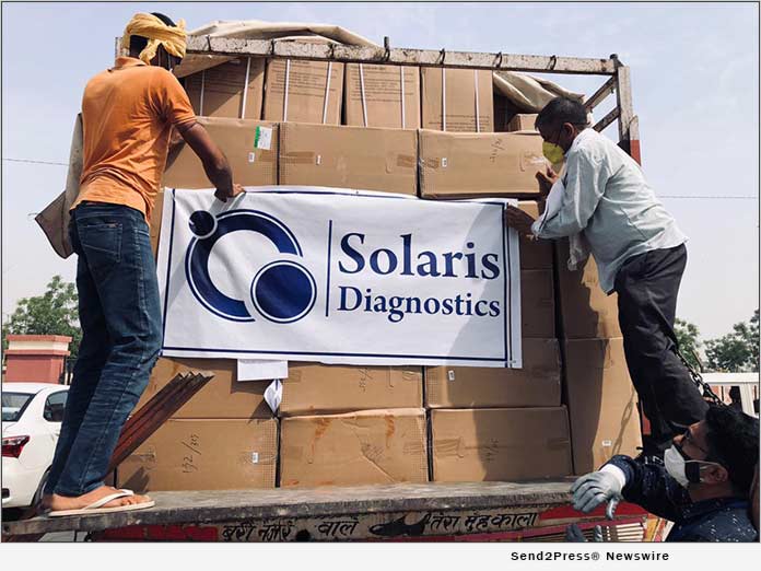 Solaris Diagnostics Donates 1,000 Oxygen Concentrators to India