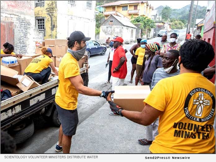 Scientology Volunteer Ministers distribute urgently needed supplies