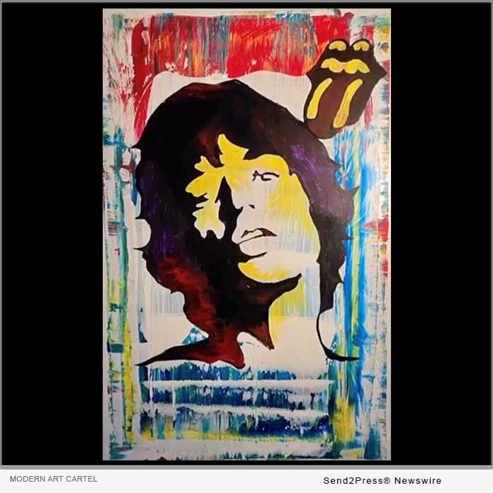 Moves Like Jagger Original Pop Art by Rafael Scasserra, Modern Art Cartel co-founder.