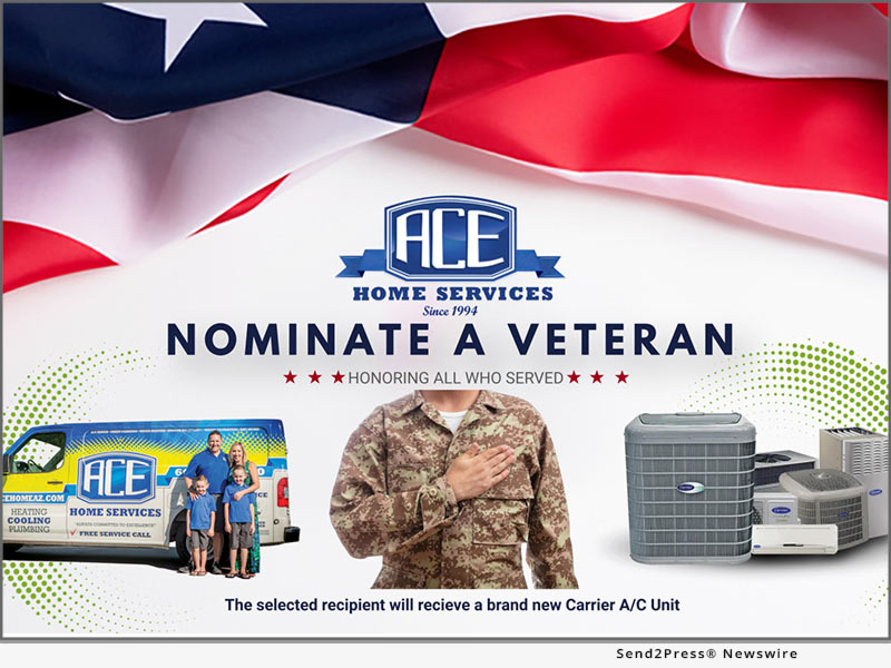 Newswire: ACE Home Services Honors Our Warriors by Providing a New A/C to Military Veteran for the 3rd Annual Giveaway
