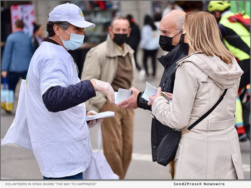 Volunteers in Spain share The Way to Happiness