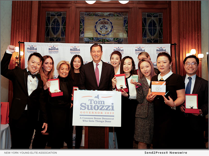The New York Young Elite Association hosted a fundraiser for Tom Suozzi