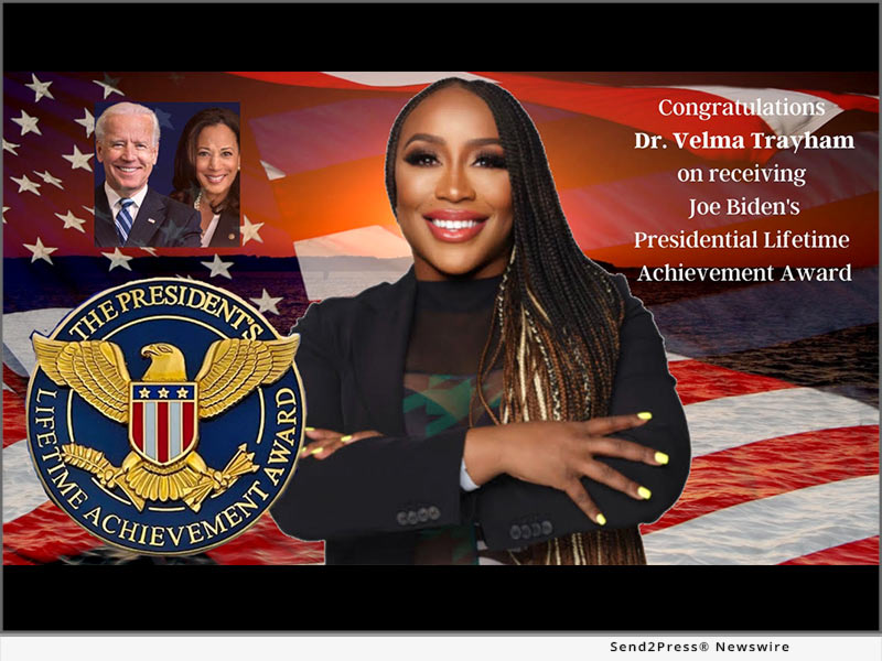 Dr. Velma Trayham Honored with Biden’s Presidential Lifetime Achievement Award