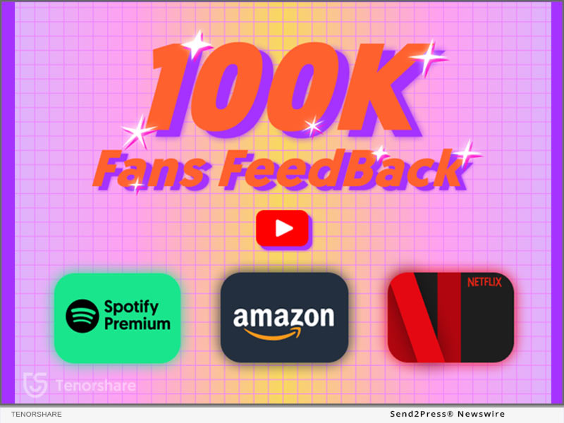 Tenorshare Celebrates 100K subscribers on YouTube with Amazon Gift Card Giveaway