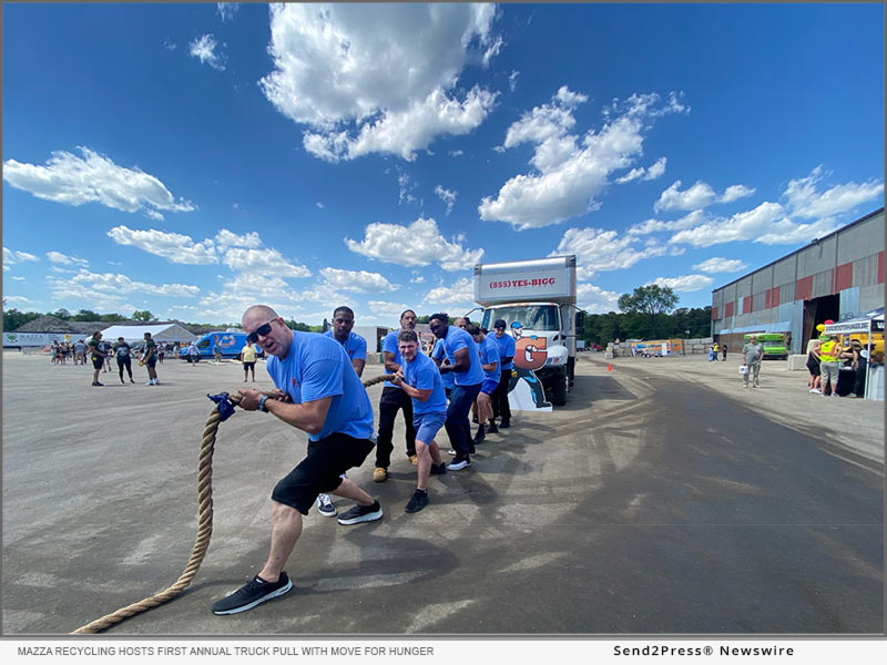 Mazza Recycling Truck Pull - Credit: Move For Hunger