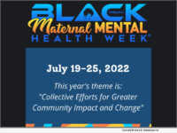 Black Maternal Mental Health Week