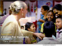 Youth for Human Rights founder and president Dr. Mary Shuttleworth