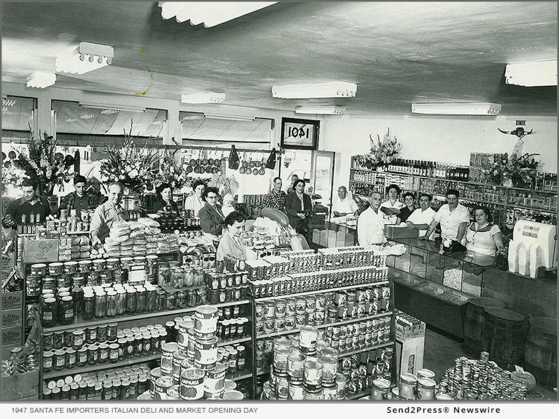 Long Beach, CA 1947 Santa Fe Importers Italian Deli and Market Opening Day