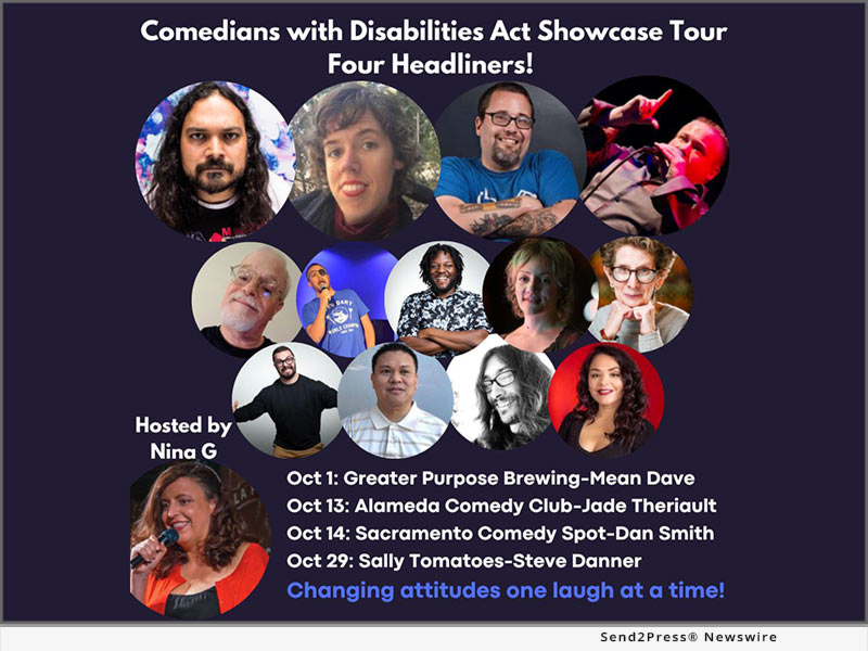 Comedians with Disabilities Act Announces Northern California Tour: Author and Comic Nina G Hosts Comedy Troupe with Four Shows – Send2Press Newswire
