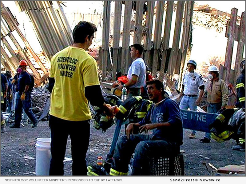 More than 800 Scientology Volunteer Ministers responded to the 9/11 terrorist attacks