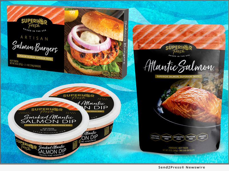 Newswire: Superior Fresh, America’s first land-based Atlantic salmon farm, introduces three frozen options in celebration of Seafood Month in October
