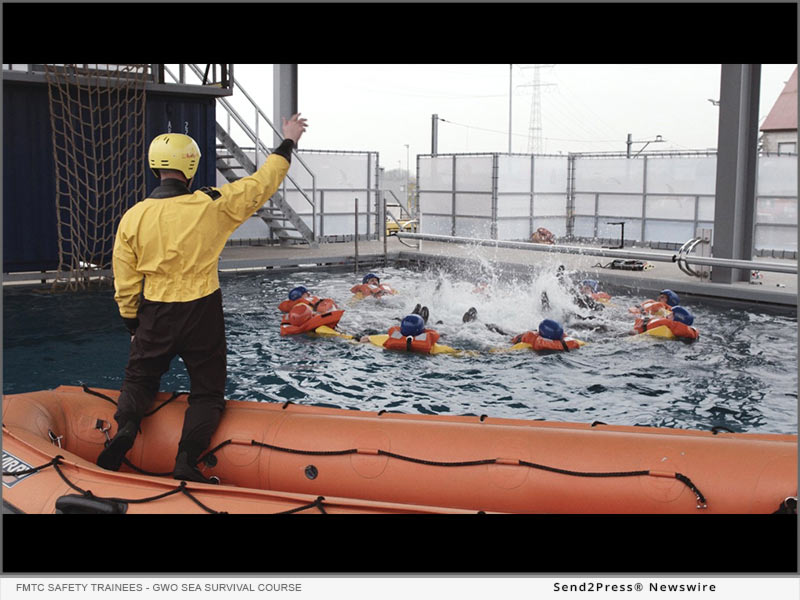 FMTC Safety trainees - GWO Sea Survival Course
