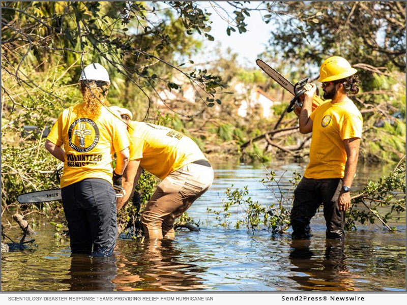 Scientology Disaster Response Teams providing relief from Hurricane Ian