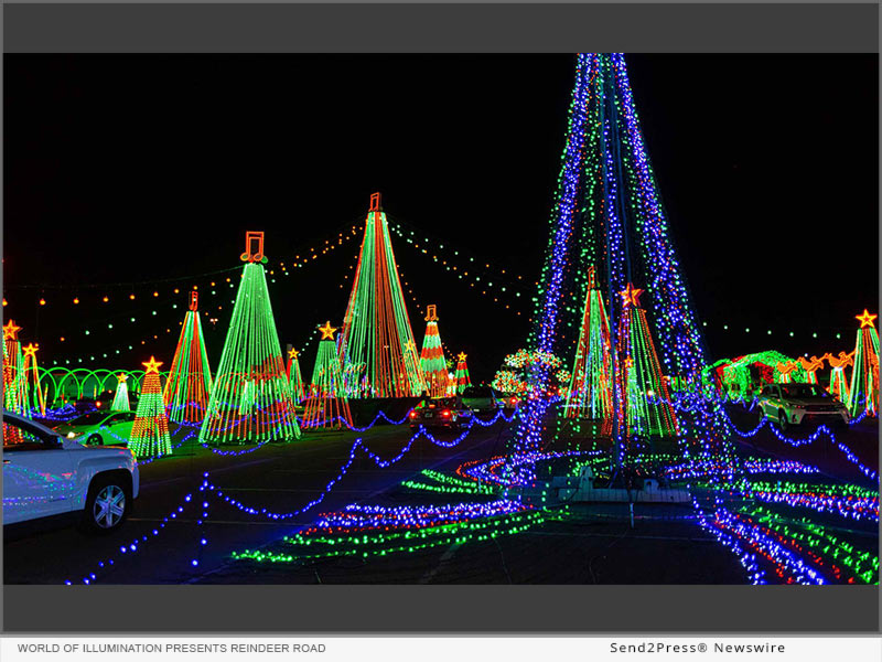 World of Illumination presents Reindeer Road, an all-new drive-through holiday light show