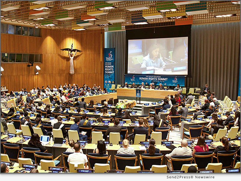 Human Rights Youth Summit at the UN in New York, co-organized by Youth for Human Rights International