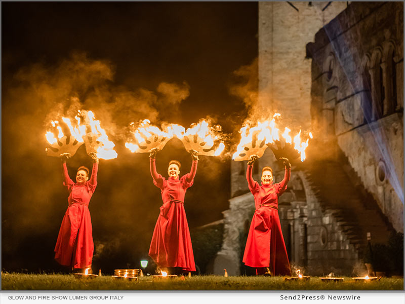 Glow and Fire Show Lumen group Italy