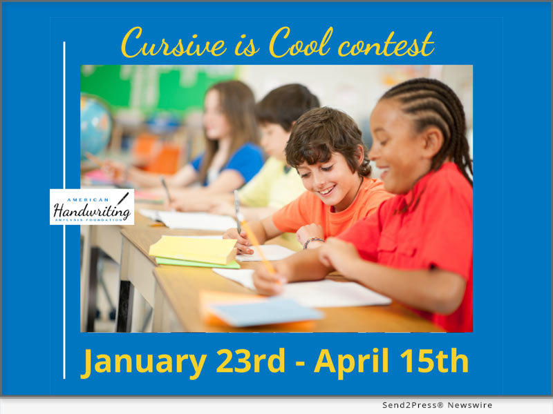 Newswire: 9th Annual Cursive is Cool Contest Launches for Students in North America
