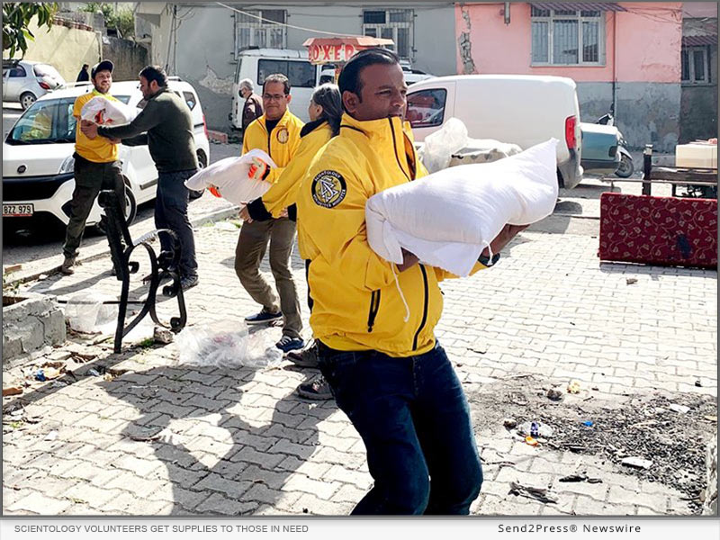 Scientology Volunteers get supplies to those in need