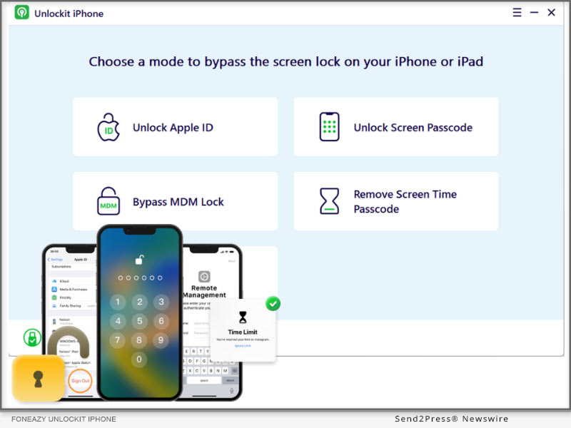 Newswire: Foneazy Launches Unlockit iPhone Version 4.0.0 to Unlock Apple ID and Screen Passcodes Instantly in a Click