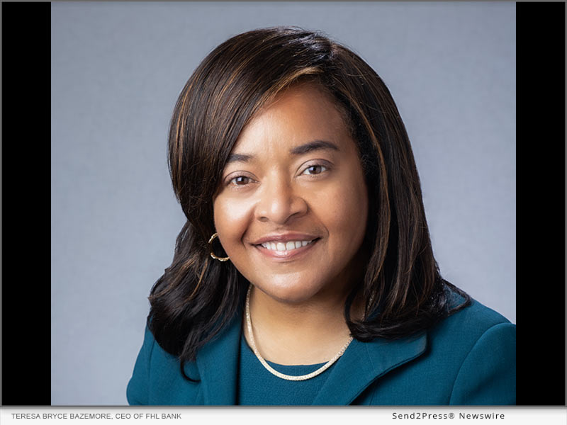 Teresa Bryce Bazemore, President and CEO of FHL Bank, is FWSF's 2023 Financial Woman of the Year