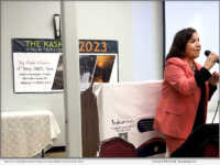Mayor Carmen Montana speaking at Kashmir Conclave 2023, Milpitas CA