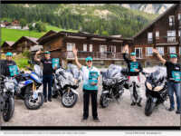 Oreste Depaoli motorcycle rally to distribute anti-drug materials