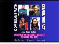 Nina G and Comedians with Disibilites Act July Tour 2023