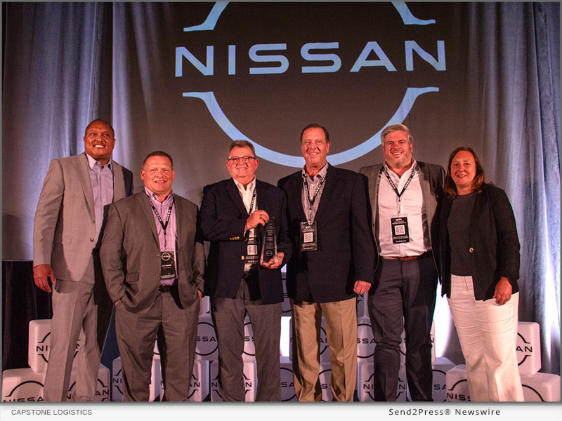 Capstone Logistics Receives Partner of The Year Award from Nissan North America
