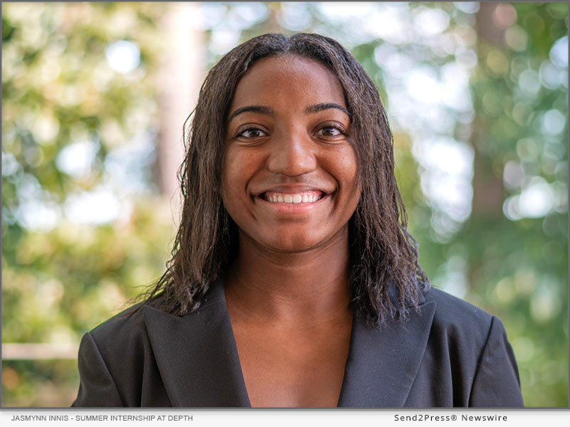 Jasmynn Innis - summer internship at Depth