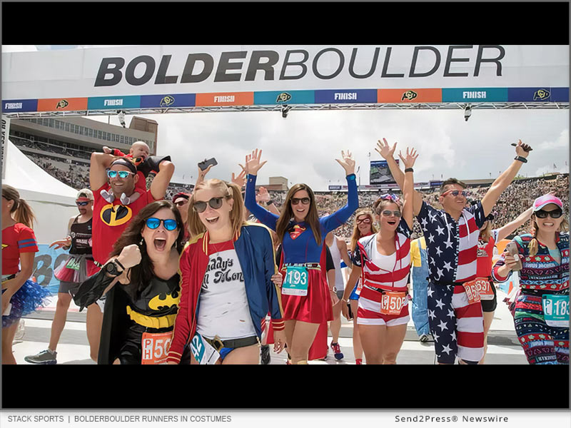 BOLDERBOULDER runners in costumes - Stack Sports