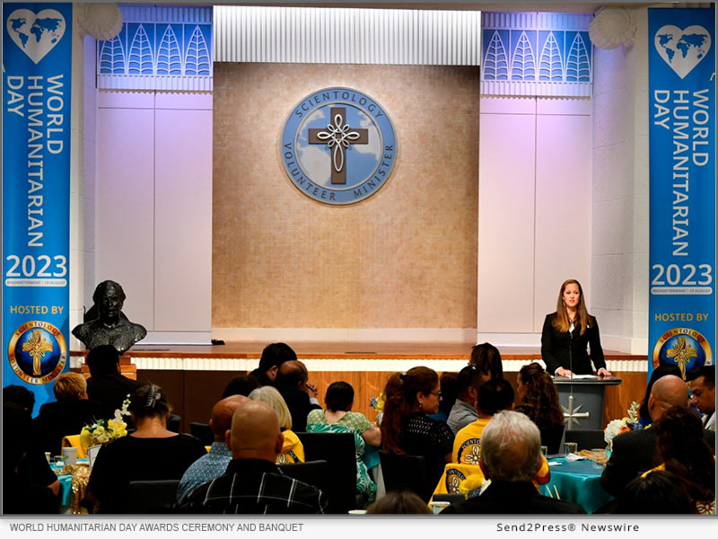 World Humanitarian Day awards ceremony and banquet at the Church of Scientology Los Angeles