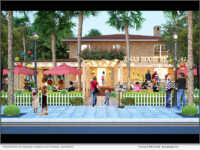 Pompano CRA: Rendering of McNab House and Botanical Gardens